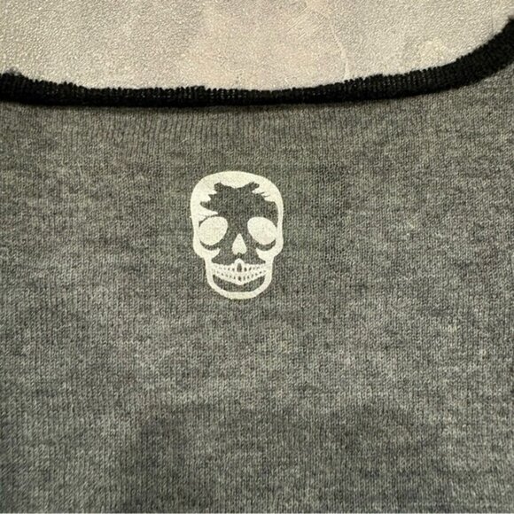 ZADIG   VOLTAIRE Cashmere Lizzy Black Grey Sweater Size Medium - Picture 3 of 6